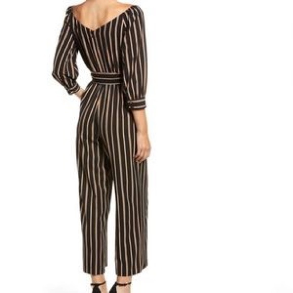 Chriselle Lim | Jane Stripe Portrait Jumpsuit - Picture 3 of 8